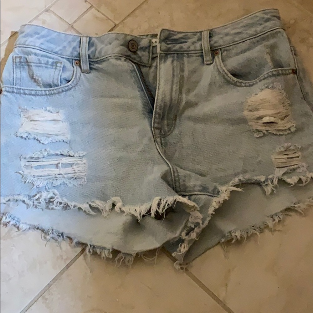 womans jean shorts
